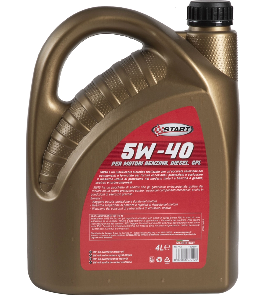 Olio sintdrive plus 4l 5w40 lubrificante sintetico per motori diesel